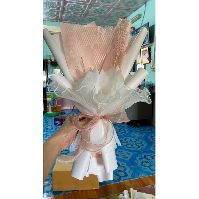 #ช่อเปล่า สีชมพูขาวหรือช่อนางฟ้า🌷🌷