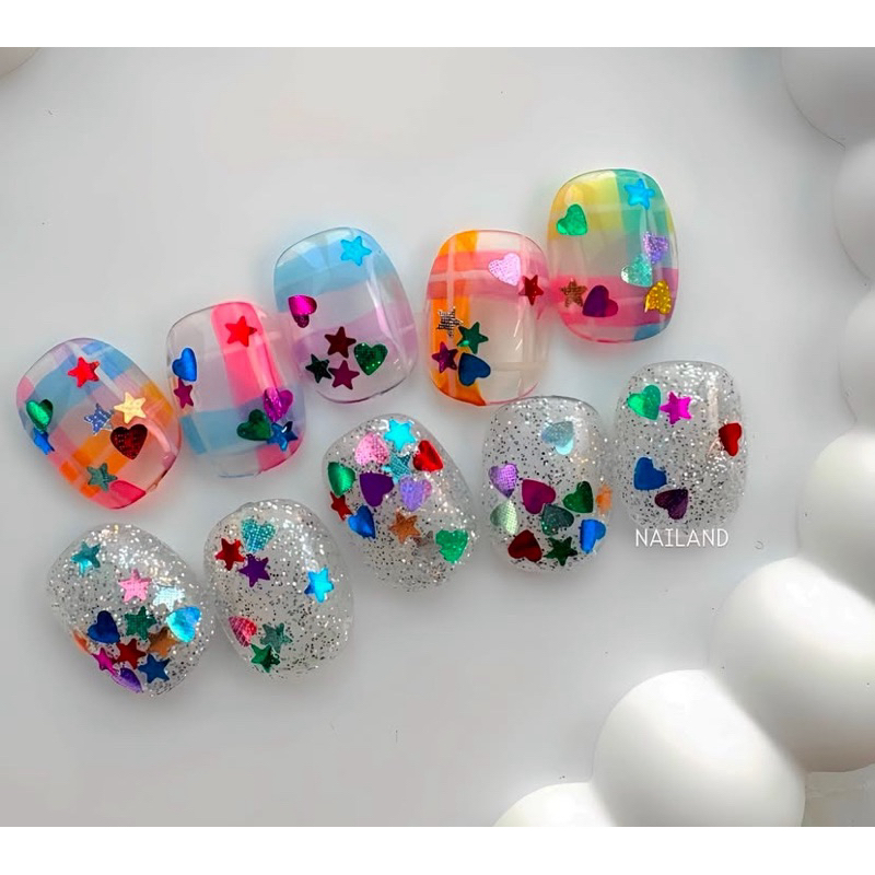 กลิตเตอร์ดาว และหัวใจคละสี
