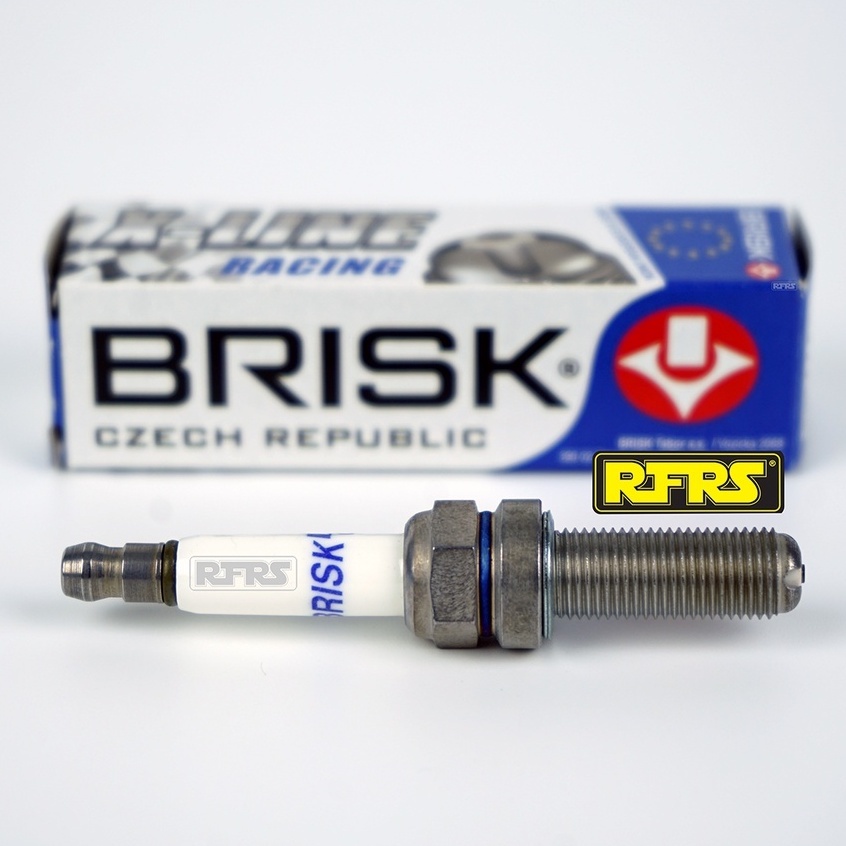 หัวเทียน BRISK X-Line 4 เขี้ยว แกนเงิน Honda Lead125 4V (9X01ROC) xline Spark Plug  Made in EU