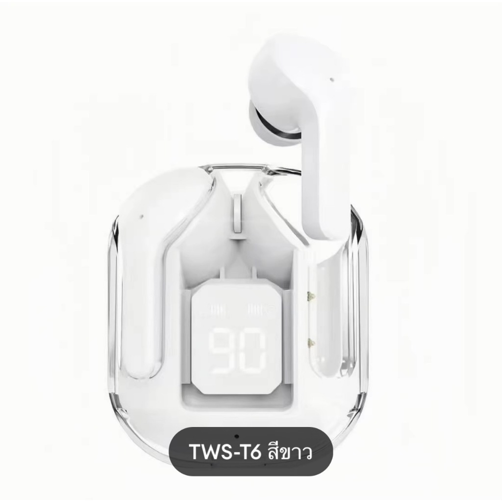 TWS หูฟังสำหรับเล่นเกมบลูทูธV5.3 หูฟังกล่องชาร์จไร้สาย 9D หูฟังไร้สายหูไร้สาย ใช้งานง่าย ขนาดพกพา กระทัดรัด