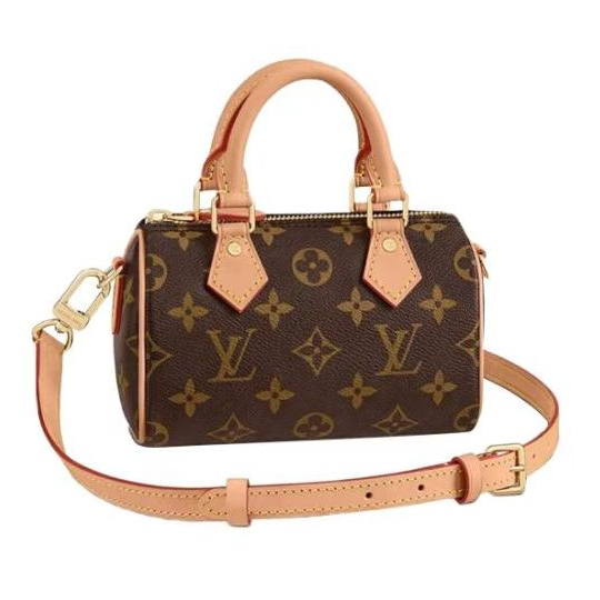 Louis vuitton หลุยส์ วิตตอง Speedy ดอกไม้เก่าคลาสสิก กระเป๋าสุภาพสตรีวินเทจ ใช้งานได้จริง ของแท้ fashion handbag