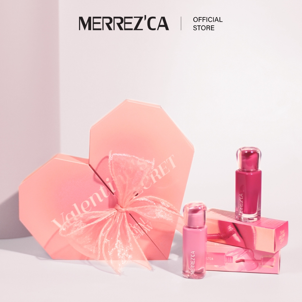 Merrezca Valentine's Secret Real Glow Lip  ลิปทิ้นท์ออร่า ปากนุ่มฉ่ำโกลว์