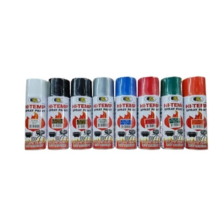 Bosny สีสเปรย์ทนความร้อนสูง Hi-Heat 400°F(204°C) No.0039(Gloss Black) ขนาด 400 ml ใช้พ่นท่อไอเสีย