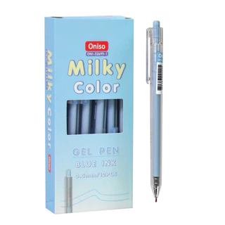 Oniso ปากกาเจลแบบกด MILKEY ONI-32699 ขนาด 0.5 มม. หมึกน้ำเงิน เขียนลื่น