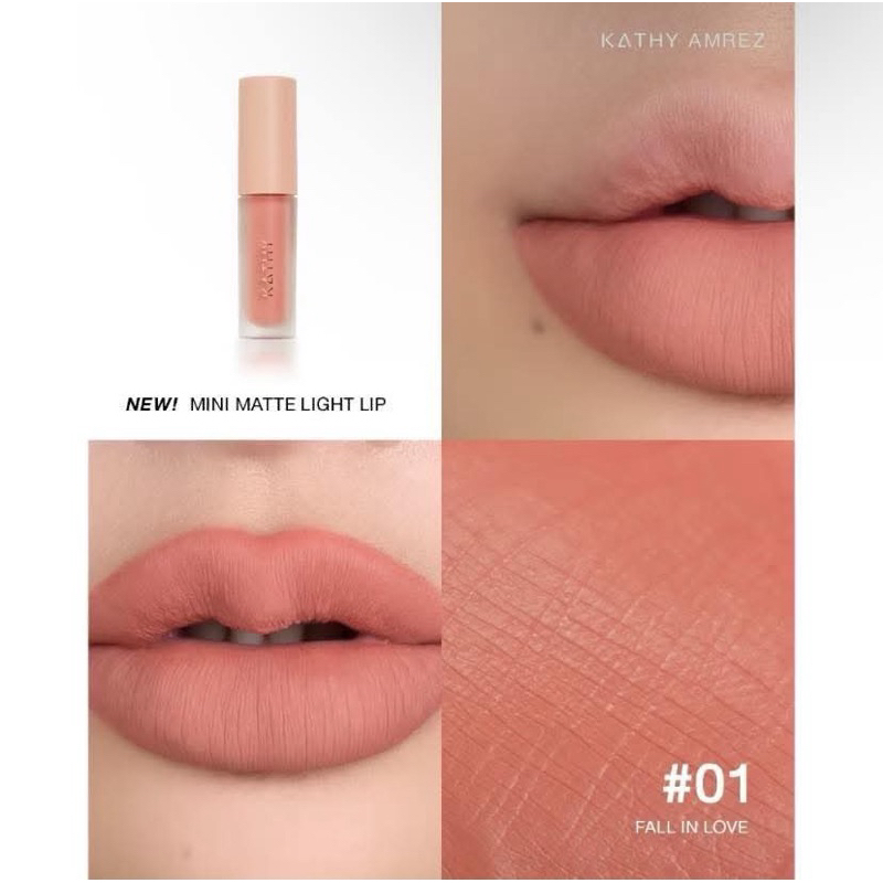 KATHY AMREZ MINI MATTE LIGHT LIP (ลิปมินิแมท รุ่นใหม่)