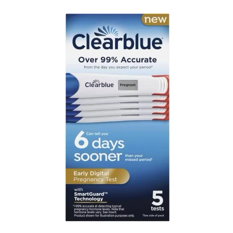 ของแท้Clearblue Digital Pregnancy Test with Smart Countdown, 5 countตรวจครรภ์แบบดิจิตอล