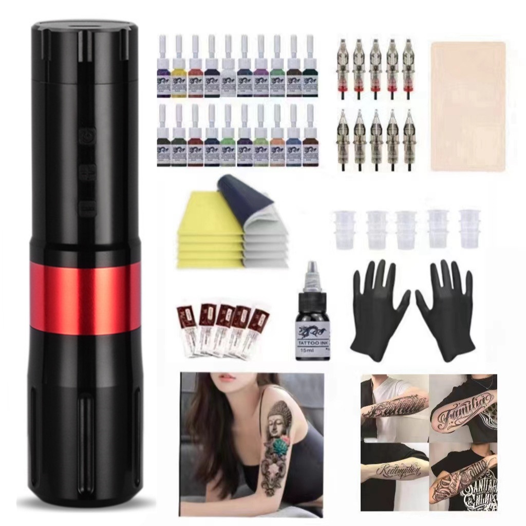 เครื่องสัก เครื่องสักไร้สายใหม่, ปากกาสักโลหะแบบชาร์จไฟแบบพกพา, เครื่องสักคิ้วไร้สาย, เครื่องมือสักมืออาชีพ เครื่องสักเพ