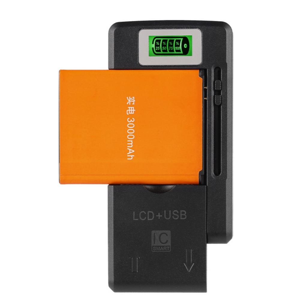 ที่ชาร์จ แบต แบบหนีบ ปรับระยะได้ หน้าจอ LCD บอกระดับแบต