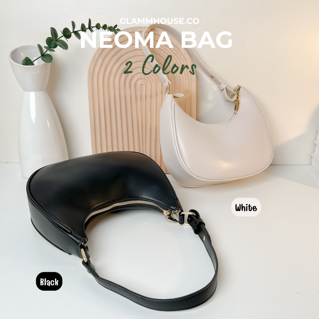 Glammhouse - Neoma bag ทรง shoulder bag เรียบหรูดูดีมากๆ ได้สาย 2 สาย เข้าได้กับทุกชุด