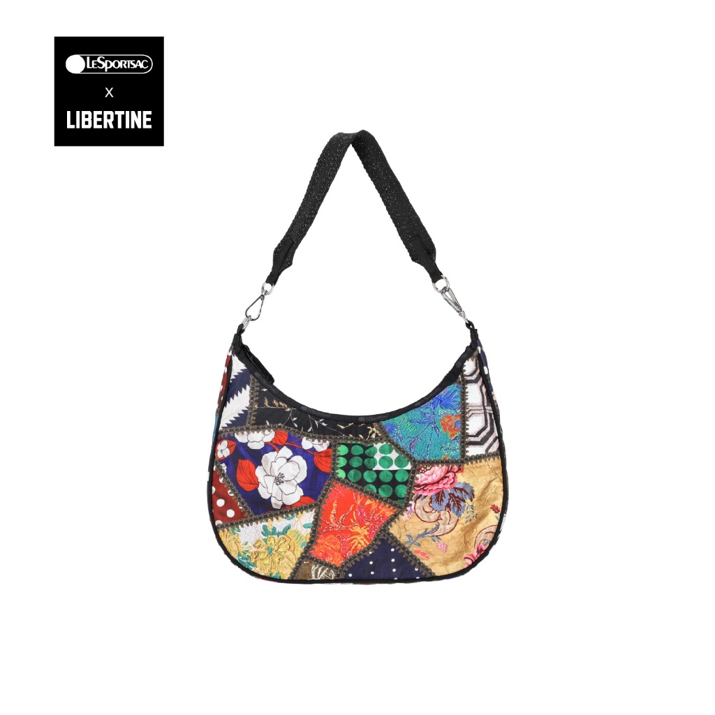 Lesportsac N/S convertible Hobo Bag Shoulder Bag กระเป๋าสะพายข้าง Style 3753 Lesportsac x Libertine