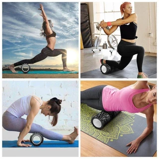 🔥โฟมลูกกลิ้งโยคะ Yoga Foam Roller Massage โฟมนวดกล้ามเนื้อ โฟมโรลเลอร์ โฟมโยคะออกกำลังกาย ผ่อนคลายและคลายความเมื่อยล้า