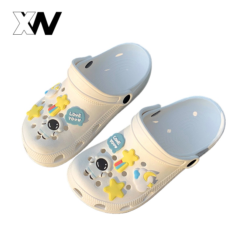 XWbrand  NEW พร้อมส่งด่วน  รองเท้าแตะการ์ตูน รองเท้าแตะคุณผู้หญิง  น้ำหนักเบาใส่สบายมีปุ่มแก้ปวดเท้า พื้นสูง1นิ้วทรงสวย