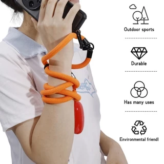 สายคล้องคอ สะพายไหล่ ป้องกันการสูญหาย พร้อมสายคล้องข้อมือ ปรับระดับได้ 120 ซม. สําหรับห้อยโทรศัพท์มือถือ