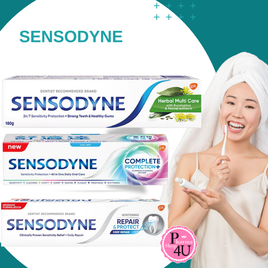 SENSODYNE REPAIR&PROTECT /COMPLETE PROTECTION /HERBAL MULTI CARE ยาสีฟันเซ็นโซดายน์