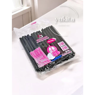 (1ห่อเล็ก) หลอดไข่มุก หลอดมุก หลอดชาไข่มุก หลอดใหญ่ ปลายแหลม ไม่ห่อฟิล์ม แบบสั้น ยาว หลอดดูดน้ำ