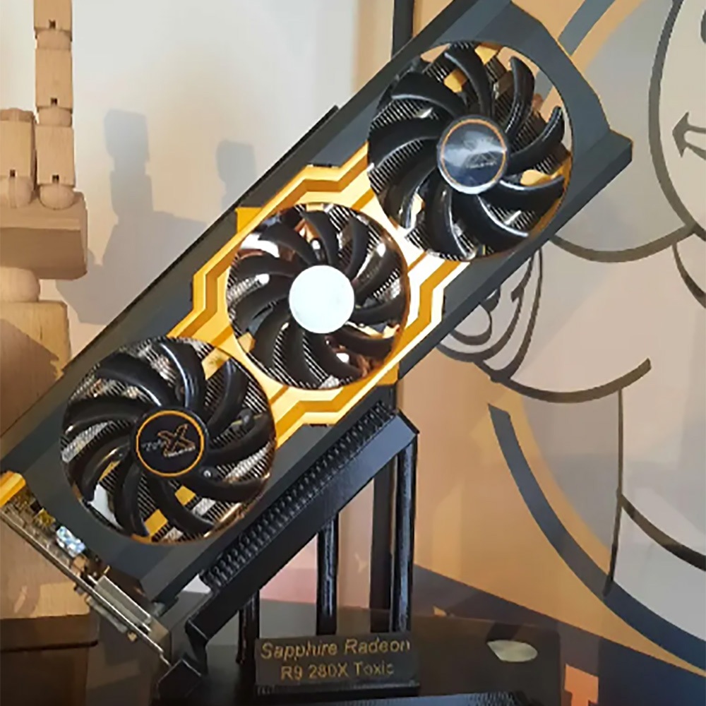 (พร้อมส่ง) ที่ตั้งวางจัดเก็บโชว์การ์ดจอ  Hall of Fame GPU Geforce RTX AMD Stand Show