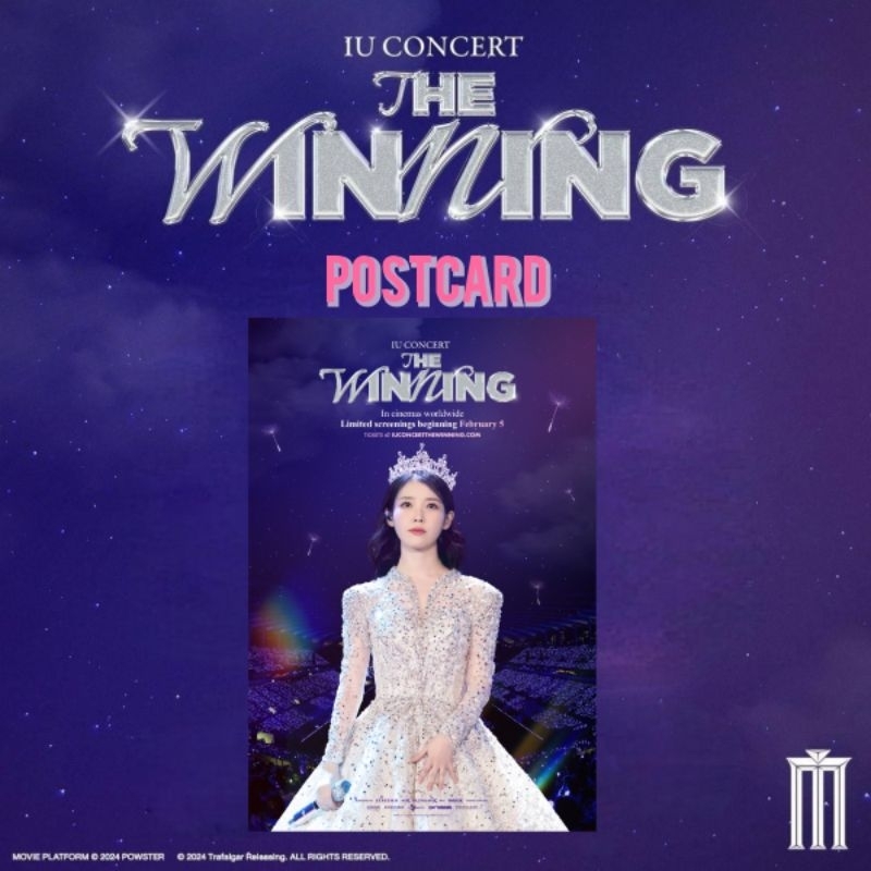 Postcard IU Concert the winning in cinemas 2025 โปสการ์ด ไอยู ของแท้