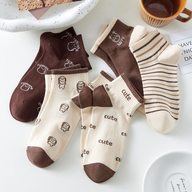 VKMonday ใหม่ล่าสุด ถุงเท้าแฟชั่นลำลอง ผ้าดียืดได้เยอะ สีสวยแต่งลวดลายพอเก๋ๆ ดีไซน์สวยติดเทรนด์แฟชั่นสุดๆ ใส่ได้ทั้งชายแ - รูปที่ 5