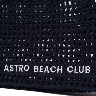 ASTRO BEACH CLUB CROCHET BAG (BEIGE/NAVY)