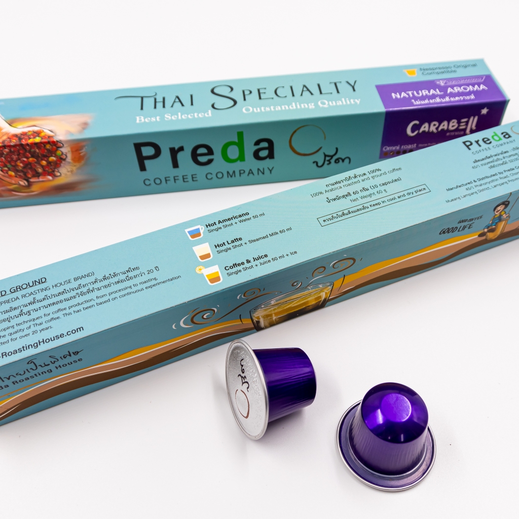 แคปซูลกาแฟ Carabell Capsule Box (กาแฟ LTLH คั่วอ่อน Light Roast กาแฟเบอร์รี่ Nespresso ปรีดา) - รูปที่ 2