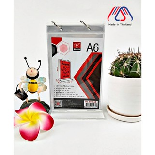ป้ายอะคริลิคตั้งโต๊ะ แบบมีซองพลาสติก ขนาด A6 #S50-A6