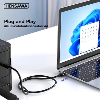 Hensawa รุ่น PC211/212/213 สายต่อปริ้นเตอร์ Printer Cable Scanner Cord USB A to Type B 2.0 สายยาว 1-3 เมตร