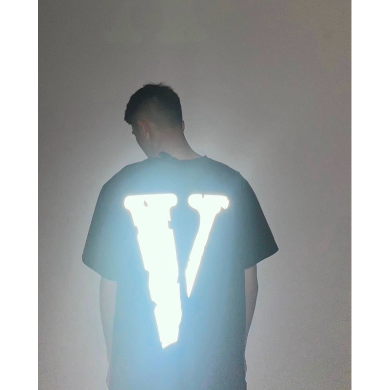 [ของแท้💯%]VLONE 3M REFLECTIVE TEE BLACK