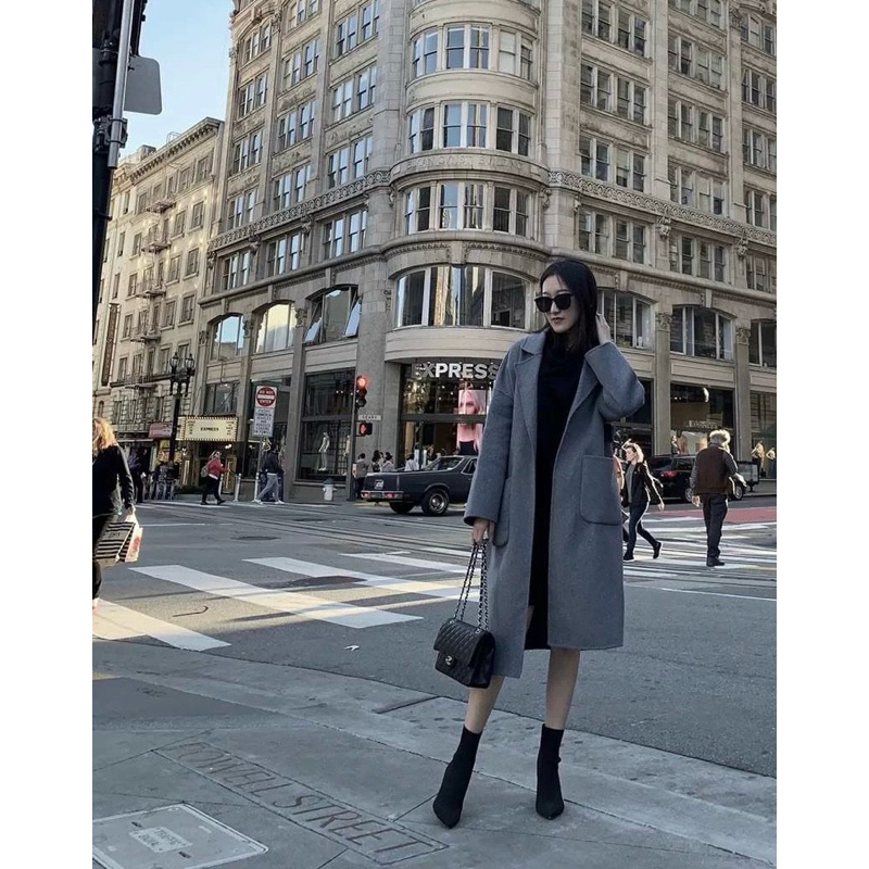 Chole G : CLC Sock Heel  boots ไซส์37-42 รองเท้าบูทหุ้ม รุ่นฮิตที่ดาราชอบใส่ ส้นเข็ม 10 cm ขาเรียวสุดๆ(SH0197)