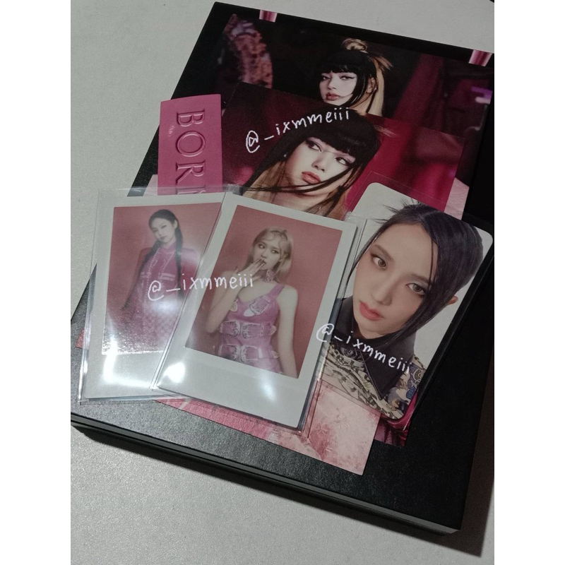 (พร้อมส่ง) อัลบั้ม born pink  แกะแล้ว ได้ของตามภาพ