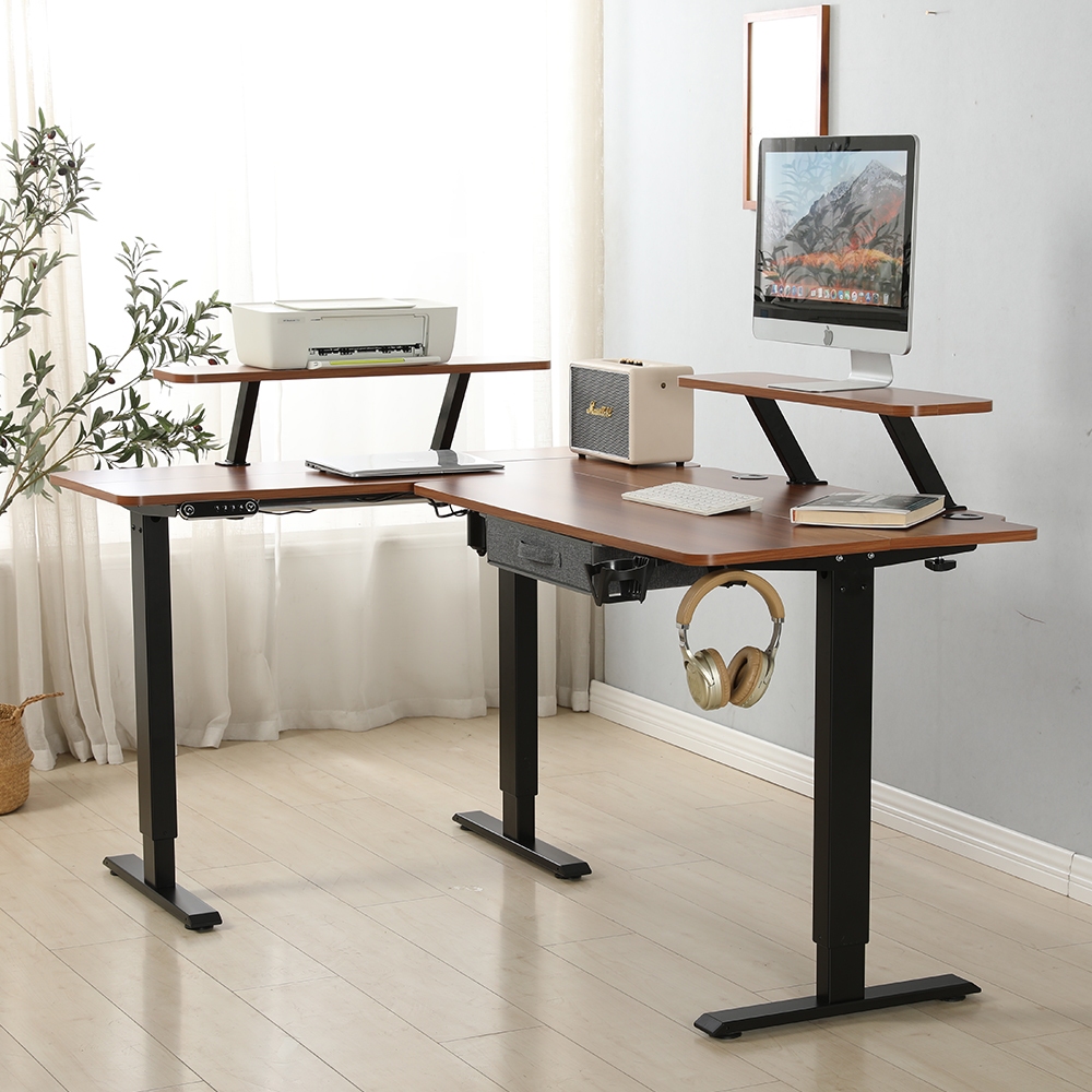 BilBil 160M L Shape โต๊ะปรับความสูงได้ Height-adjustable table Electric Standing Desk Multi-functional Lift Table