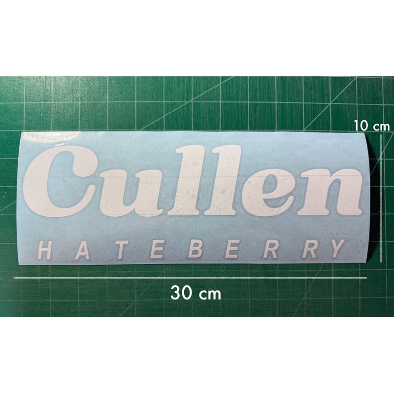 สติกเกอร์ไดคัท : Cullen HATE BERRY *ติดกระจกรถ