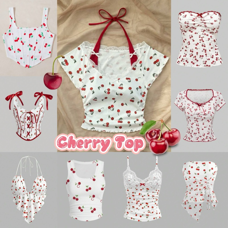 Cherry Top 🍒 ขนเสื้อลายน้องเชอรี่ มาเสริฟค่าาา