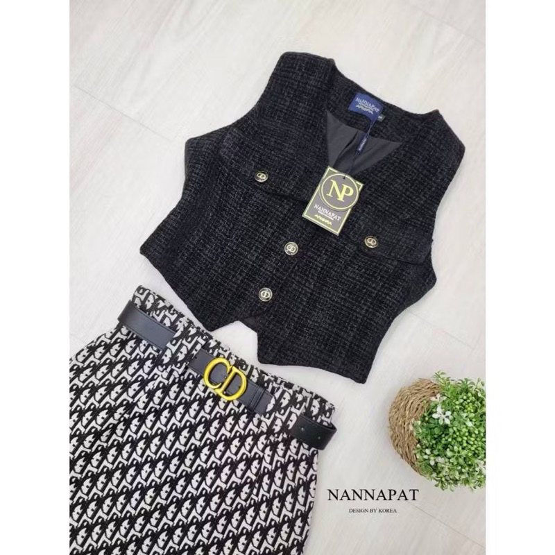 งานป้าย 𝐍𝐀𝐍𝐍𝐀𝐏𝐀𝐓 มือ1 Sz.M • พร้อมส่ง ชุด Set 3 ชิ้น สวยหรูดูแพงเลยคะ