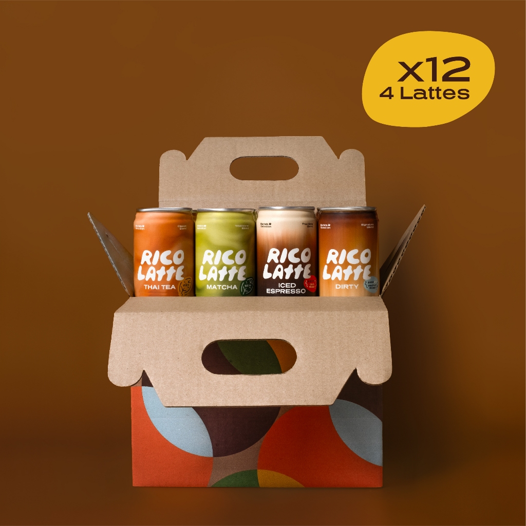 [4 x 3 : 180ml] Rico Latte Experience Set (ริโค่ ลาเต้ เอ็กซ์พีเรียนเซ็ท)