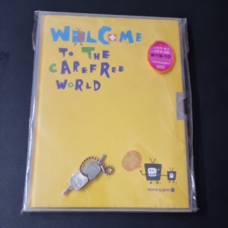 สมุดไดอารี่​ ล๊อคได้​ สีเหลือง ขนาด​ A5​ ​แบรนด์​เกาหลีใต้​ morning glory