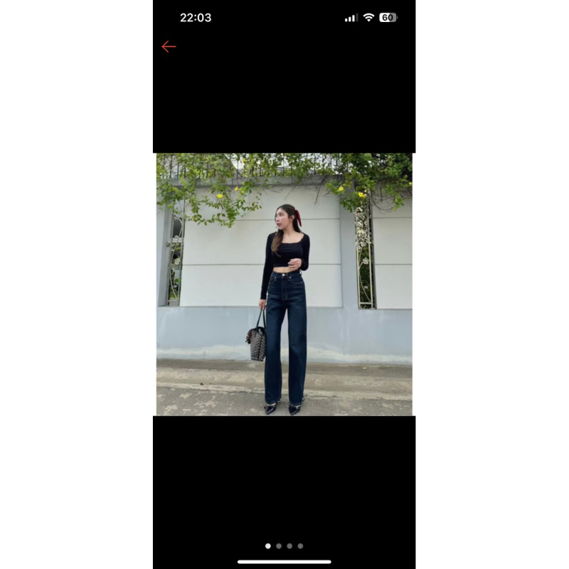 กางเกงยีนส์ ทรงกระบอก ป้าย saran (แค่ลอง)