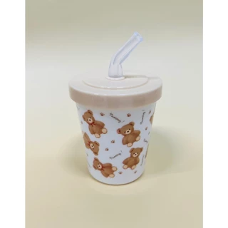 Disney แก้วน้ำหลอดดูดนิ่ม แก้วที่เด็กๆชื่นชอบ ไม่บาดปาก ขนาด170ml. ลิขสิทธิ์แท้จากญี่ปุ่น พร้อมส่งจากไทย