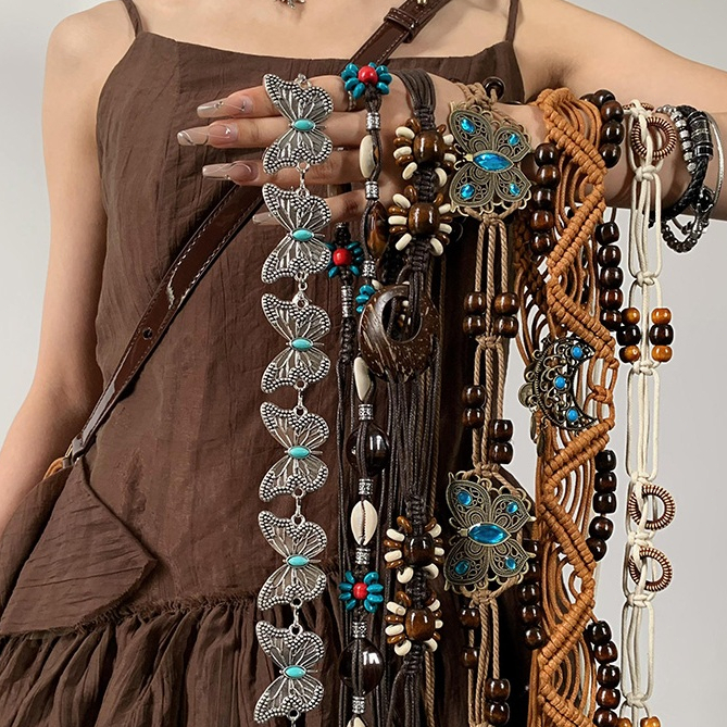 COD-ส่งเร็วจากไทย🎀เข็มขัดโบฮีเมียย้อนยุค เข้ากับทุกการแต่งกาย ผู้หญิงที่ 2025ใหม่-Tender - รูปที่ 2