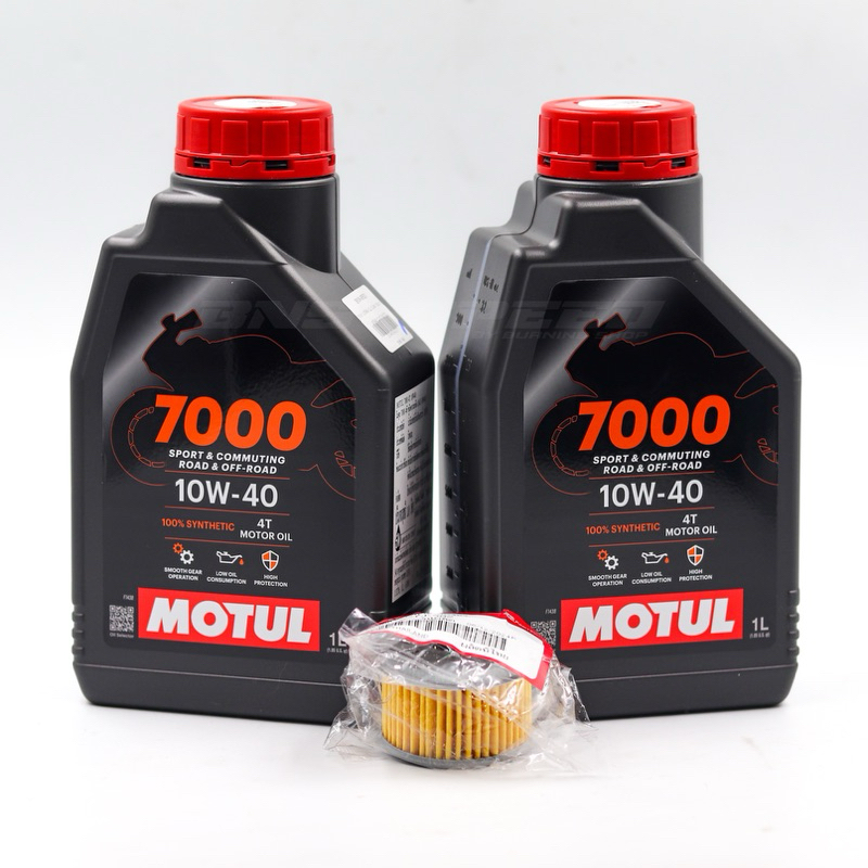 ชุดถ่ายน้ำมันเครื่อง CRF250/300 (Motul H-Tech 7000 10w-40/10w-50) ของแท้