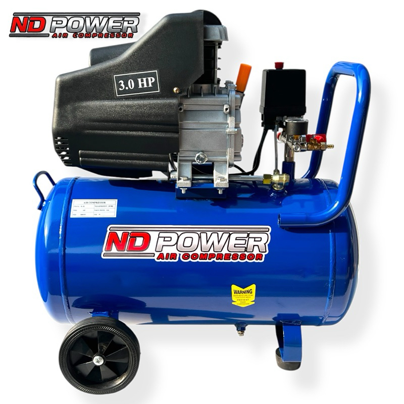 ND Power ปั๊มลม 50 ลิตร ปั๊มลมโรตารี่ 3 แรงม้า ปั้มลม ยี่ห้อ ND Power แรง ทน รับประกัน 1 ปี ราคา ถูกที่สุด ดีลบีเคเค แกลเลอรีภาพที่ 2