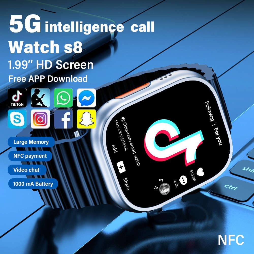 T900 สมาร์ทนาฬิกา 49 mm 2.01 นิ้วหน้าจอสัมผัส HD IPX68 กันน้ำบลูทู ธ โทรนาฬิกาสำหรับผู้ชายและผู้หญิงเด็กเล็ก Android IOS