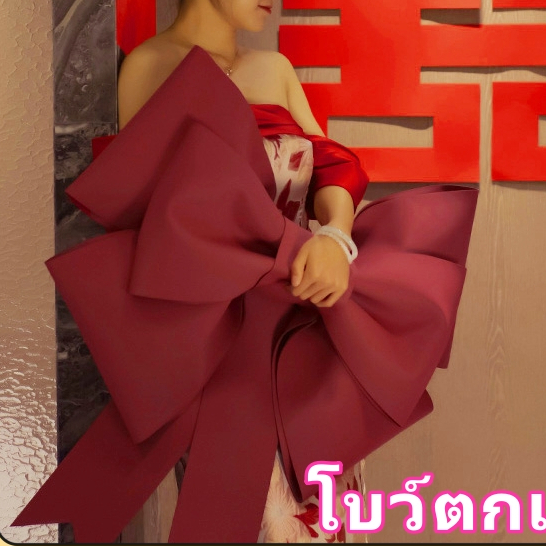 โบว์ใหญ่ 100cm แบบประกอบเอง อุปกรณ์ตกแต่งผนัง คริสต์มาส งานแต่งงาน ปาร์ตี้ ปีใหม่ วันเกิด โบว์ตกแต่ง