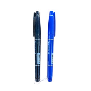 ปากกา เขียน CD ปากกามาร์คเกอร์ Double A หัวแหลม สีดำ/น้ำเงิน