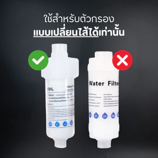 ไส้กรองกรองน้ำ ขนาดเล็ก ได้2ชิ้น เฉพาะไส้กรองน้ำ แท่งกรองน้ำ กรองฝักบัว กรองน้ำประปา Shower filter