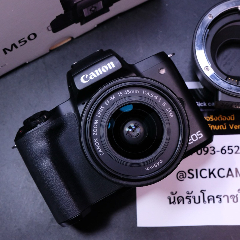 Canon m50 mark ii + lens 15-45mm f3.5-5.6 (มือสอง ) (m50ii)