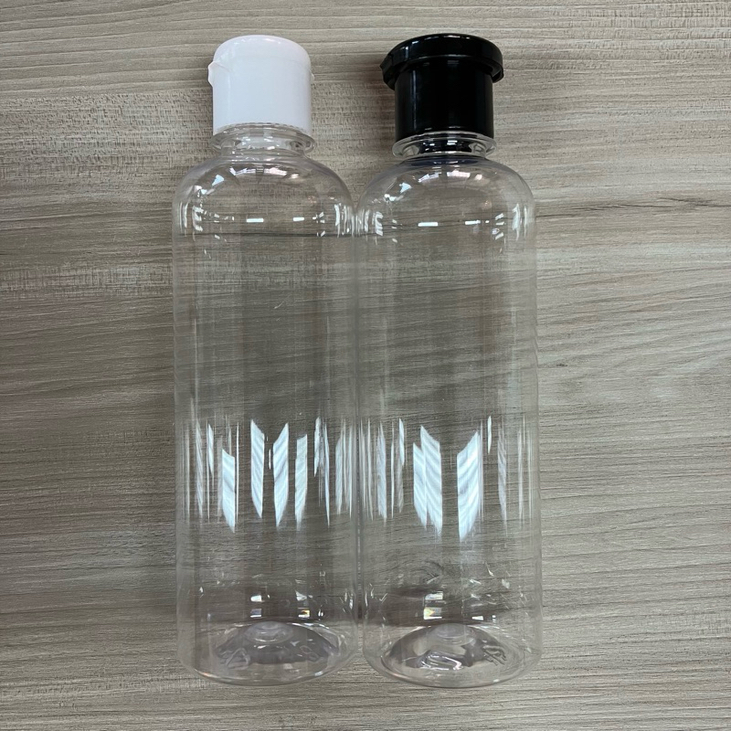 ขวดพลาสติกใสขนาด 360 ml กลม พร้อมฝาป๊อกแป๊ก