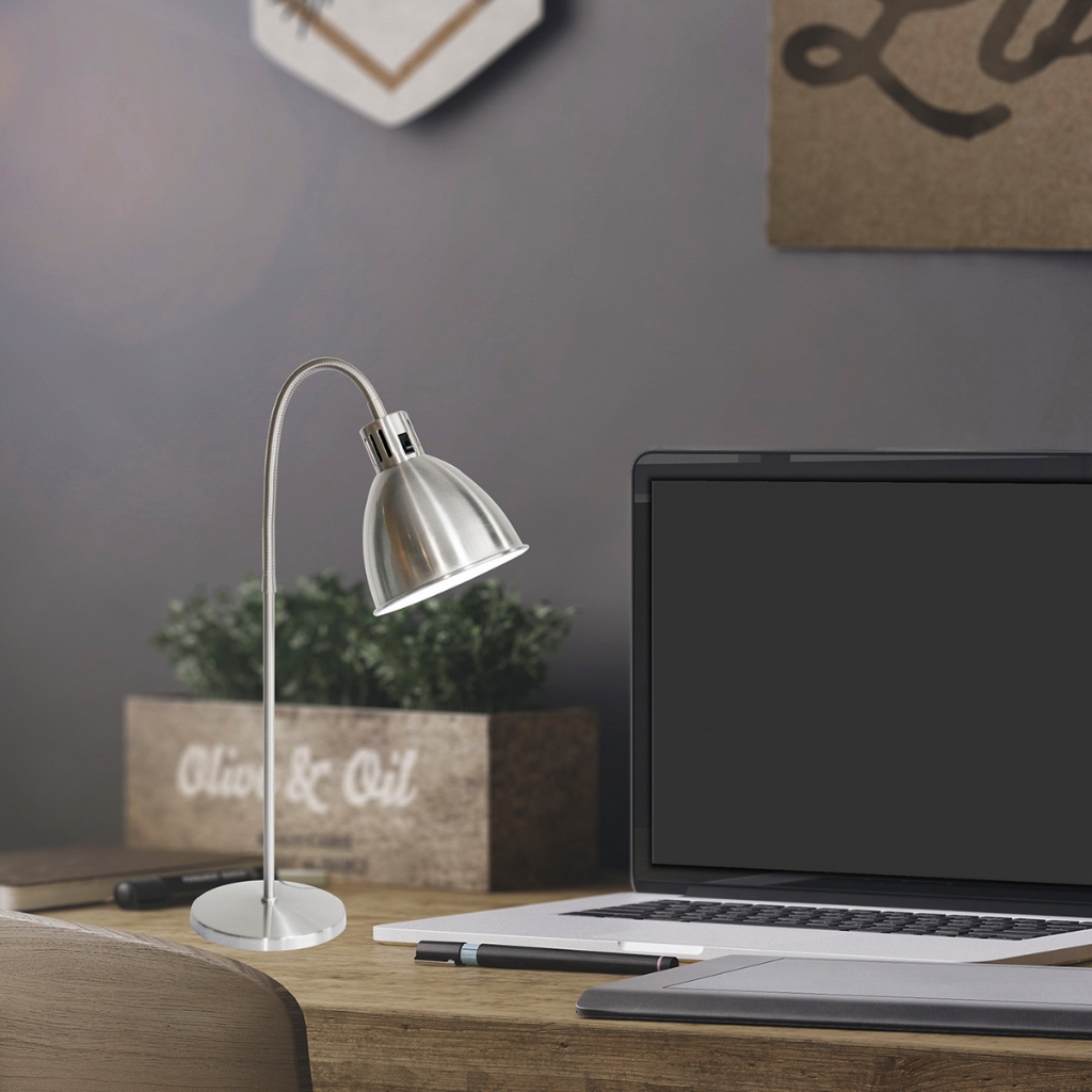 Dento โคมไฟตั้งโต๊ะ รุ่น JUNE-CH  สีเงิน (Table Lamp) ขั้ว E27