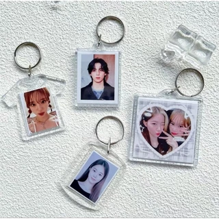 พร้อมส่งจากไทย!!! พวงกุญแจกรอบรูปอะคริลิค งาน DIY ใส่รูปได้ งานสวยลายน่ารัก *ทางร้านไม่มีบริการปริ้นรูปค่ะ