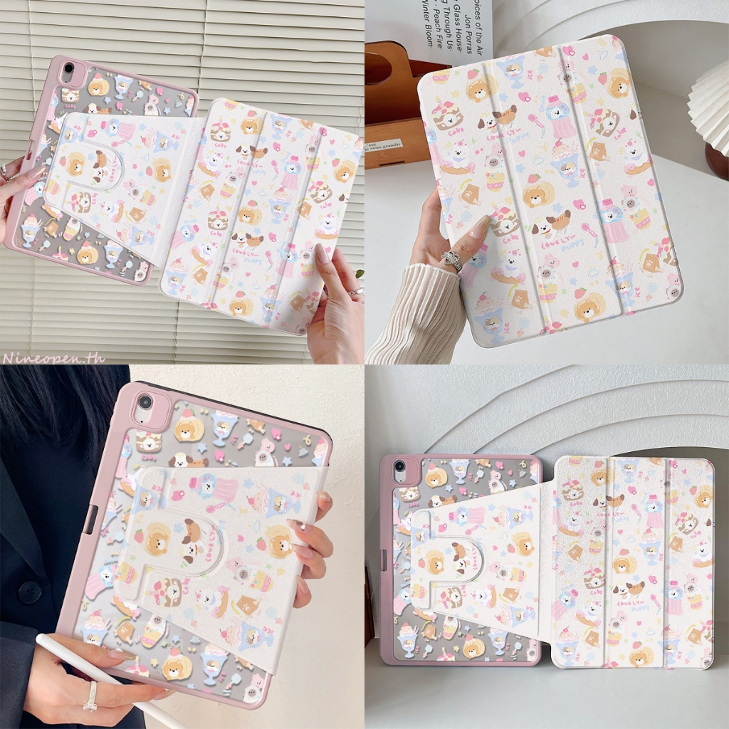 พร้อมส่งเคสiPadหมุน 360° Air8 Air7 Gen12 Gen11 รูปที่ 4
