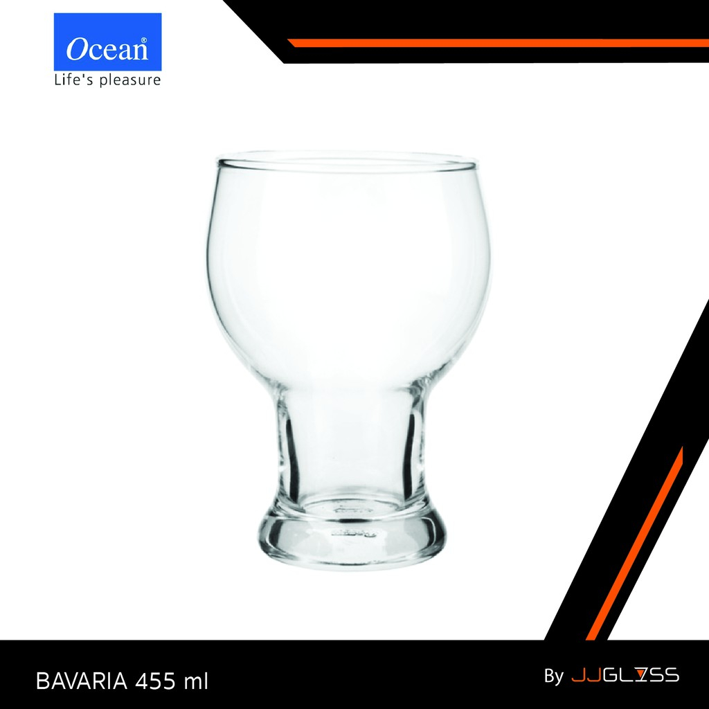 JJGLASS - (Ocean) B03616 Bavaria 16oz. (455ml.) แก้วน้ำ บาวาเรีย ดริ๊งเเวร์ ทัมเบอร์ แก้วโอเชี่ยน